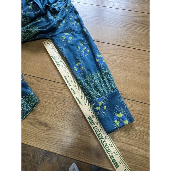 GANESH HIMAL Women Size Large Button Down Tunic Top Cotton Artsy Flowing Artsy - Picture 7 of 11